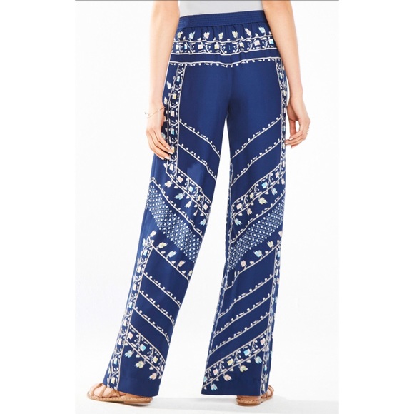BCBGMaxAzria Navy Print Pants - Picture 3 of 4